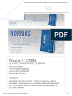 Disp 1-2004 y Las Modificaciones