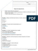 Atividade de Portugues Vocativo 7º Ano Respostas