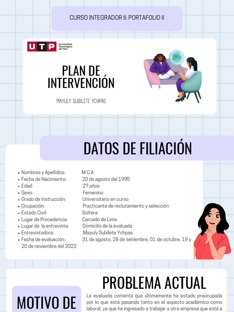 Informe Final Del Plan de Intervención | PDF | Ansiedad | Las emociones