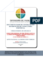 Documento Base de Contratación de Servicios de Consultoría Individual