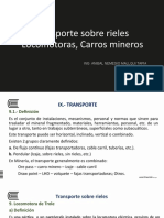 Transporte Sobre Rieles Locomotoras, Carros Mineros: Ing. Anibal Nemesio Mallqui Tapia