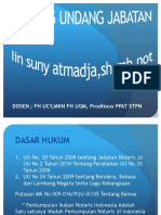 Dosen FH Ucy, MKN FH Ugm, Prodiksus Ppat STPN