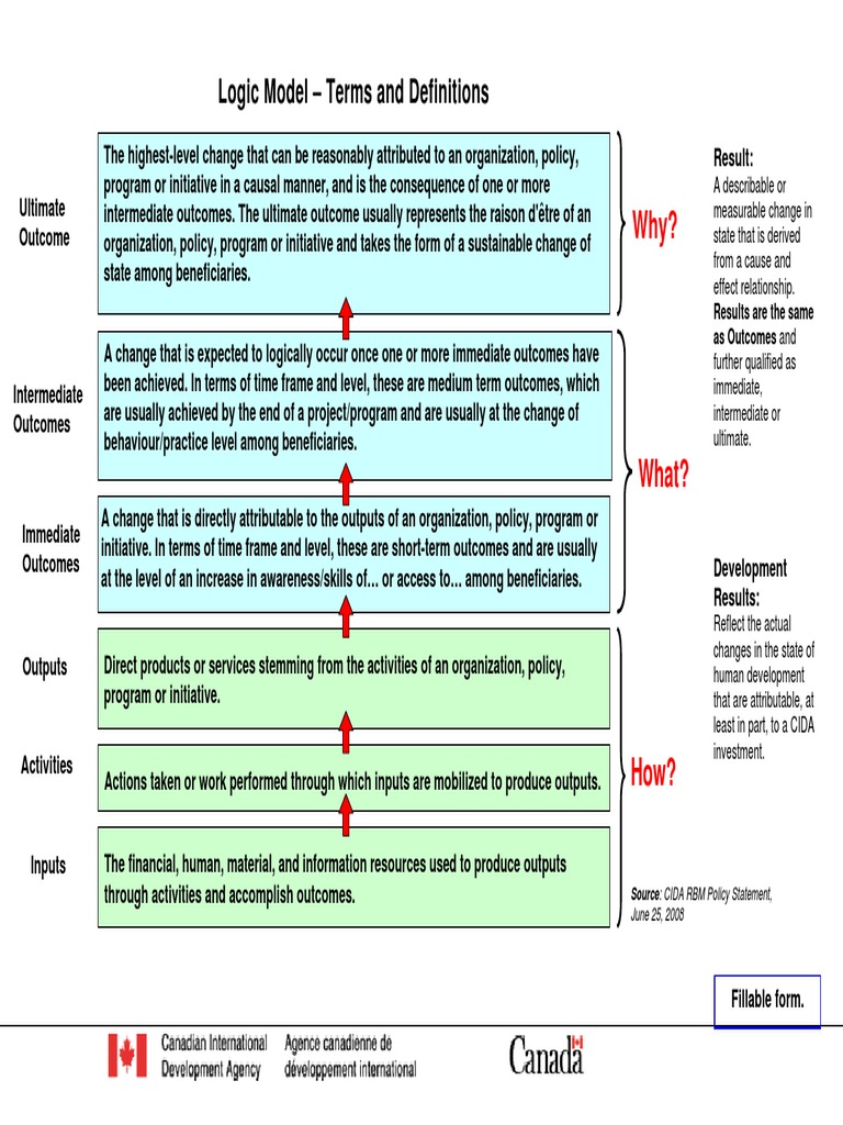 3 - Daftc RBM Logic Model Definitions | PDF | Economies