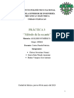 Práctica 3 'Método de La Secante'': Instituto Politécnico Nacional Escuela Superior de Ingeniería Mecánica Y Eléctrica