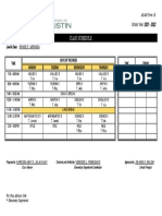 ADSAC Form 1B - Class Schedule