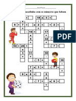 Cruzadinha Matematica