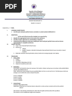 Republic of The Philippines Department of Education Region Ix - Zamboanga Peninsula Schools Division of Dapitan City San Pedro, Dapitan City