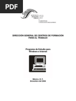 Programa de Estudio Windows e Internet