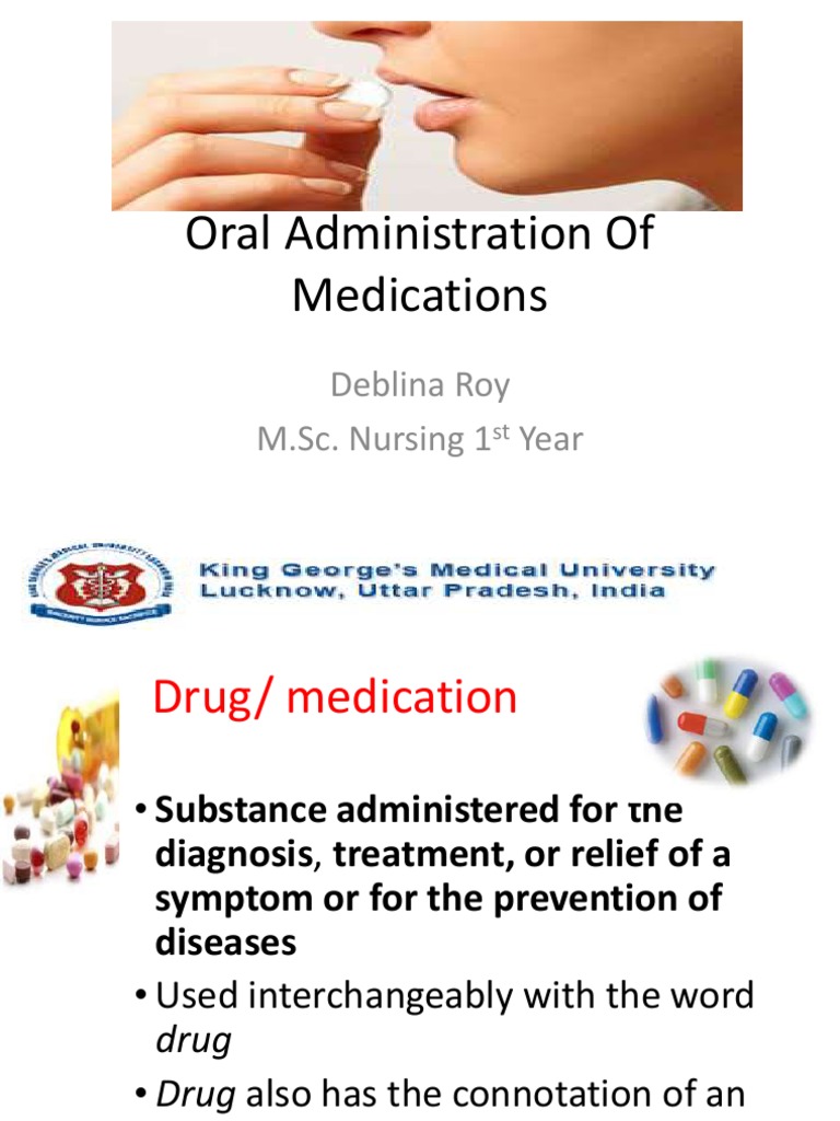 Administration of Oral Medication PDF