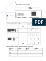 Prueba de Educación Matemática Jueves 20 de Abril