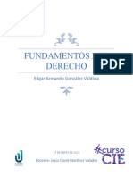 Fundamentos Del Derecho: Edgar Armando González Valdivia