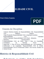 Responsabilidade Civil: Prof. Clóvis Tenório