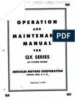 Operation Mainten - Ance Manual: QX Series'