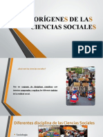 Orígene de La Ciencias Sociale