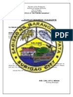 Barangay Business Clearance