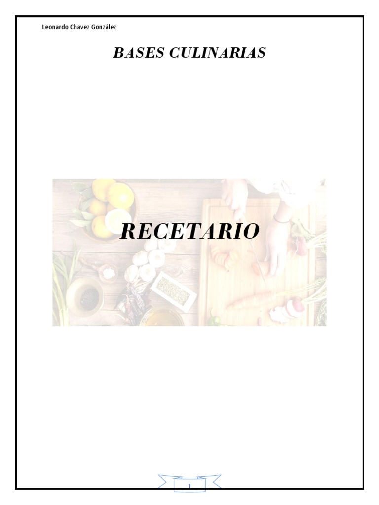 Recetario Pdf Pdf Salsa De Tomate Cilantro