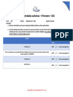 Atividades Biologia