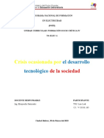 Crisis Ocasionada Por: El Desarrollo Tecnológico