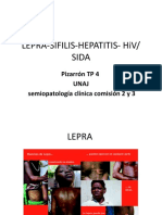 Lepra-Sifilis-Hepatitis-Hiv/ Sida: Pizarrón TP 4 Unaj Semiopatología Clínica Comisión 2 y 3