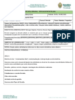 Plano de Aula Semanal - Educação Infantil (Ei)