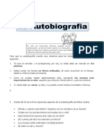 Ficha La Autobiografia para Sexto de Primaria