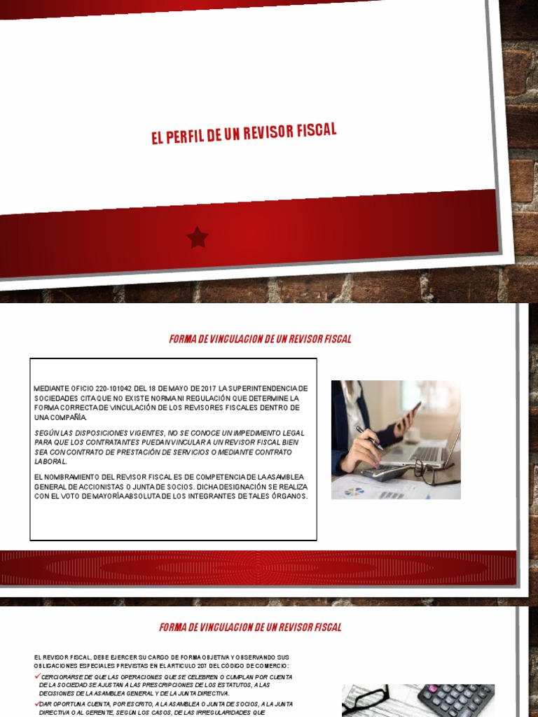 Revisor Fiscal: Perfil y Vinculación Legal | PDF | Sociedad | Justicia