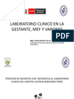 Laboratorio Clinico en La Gestante, Mef y Jovenes