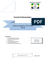 Devoir D'informatique de Groupe