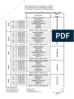 Madrasah Tsanawiyah Tanwirul Qulub Jadwal Mata Pelajaran Bulan Ramadhan 1444 H / TP 2022 - 2023