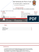 Tipos de sociedades mercantiles: Cuadro comparativo