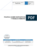 KOB-SGSI-PO-003 Politica Sobre Dispositivos Moviles y Trabajo Remoto