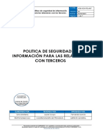 KOB-SGSI-PO-007 Politica de Seguridad de Información para Las Relaciones Con Los Terceros