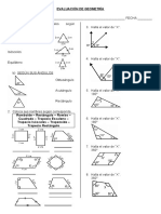 Evaluación de Geometría