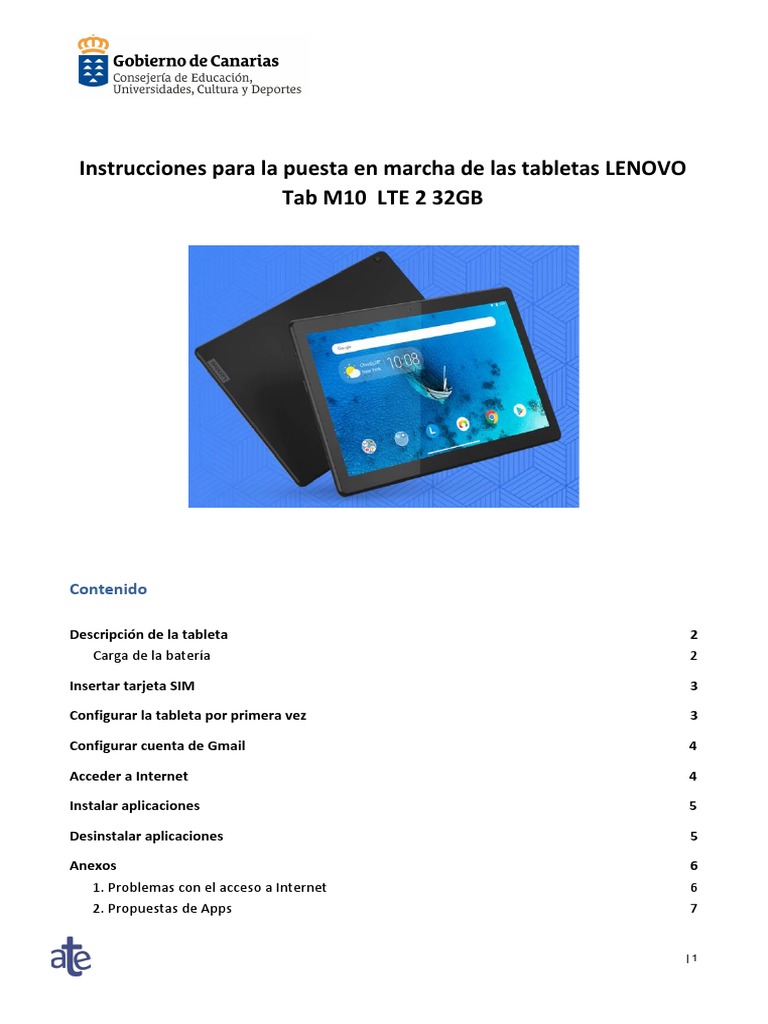 Manual de Inicio para Lenovo Tab M10 | PDF | Servicio de Mensajes ...