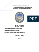 Silabo - Mecánica de Fluidos - 2023-A