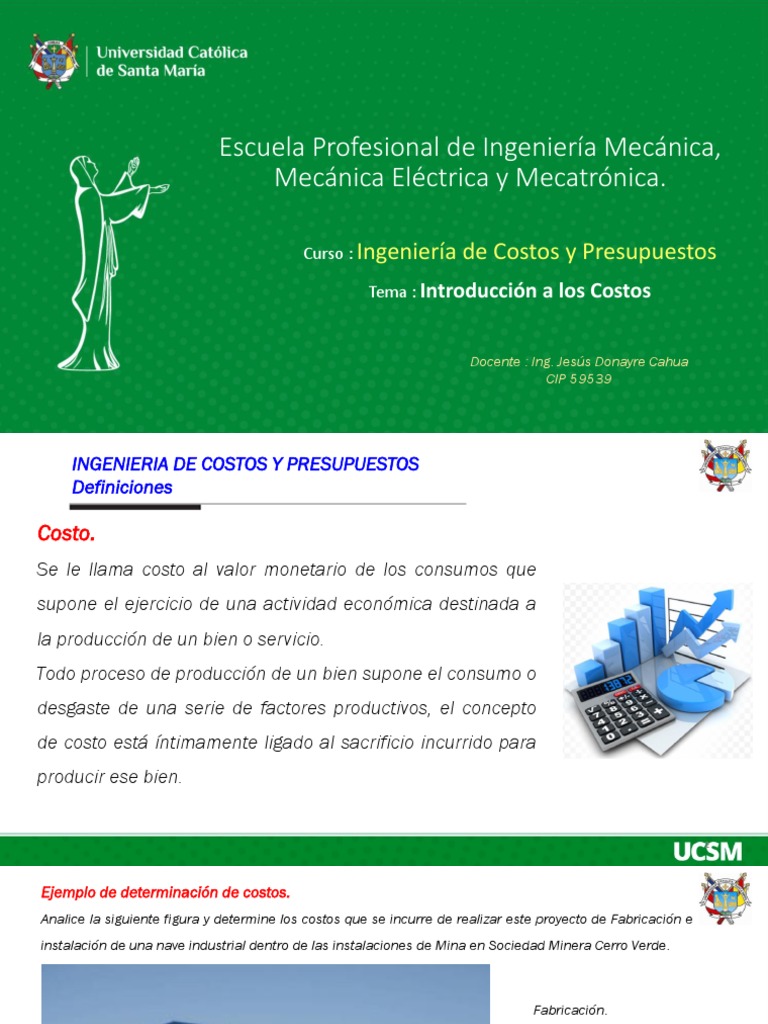 Introducción a Costos y Presupuestos | PDF | Costo | Presupuesto