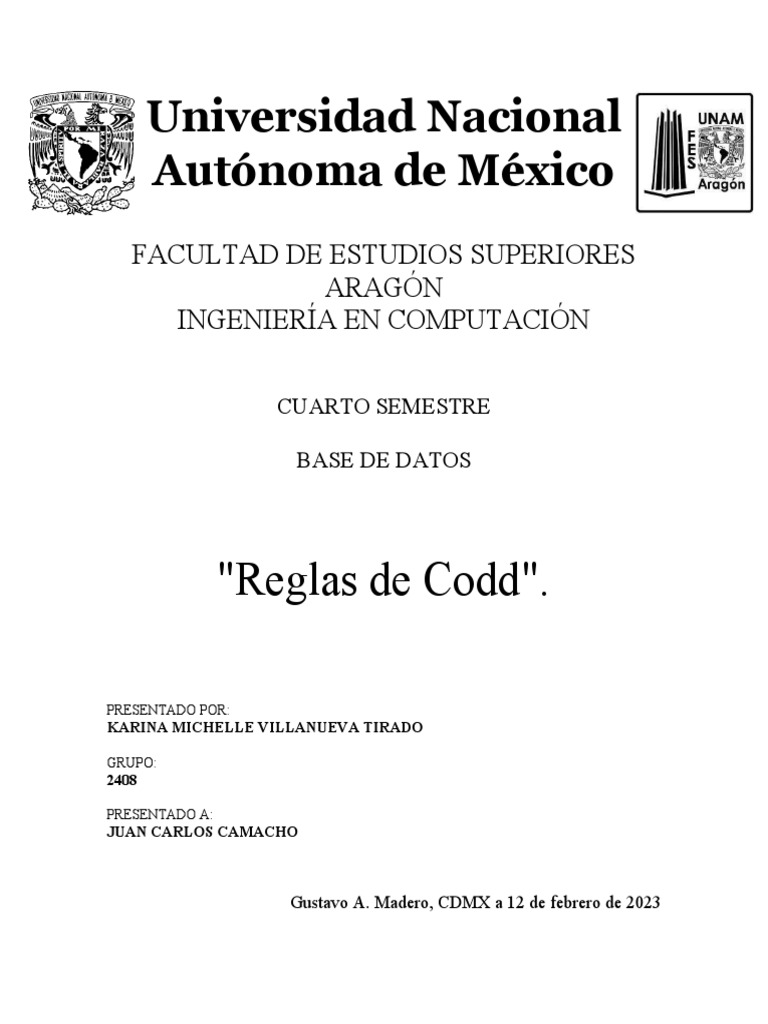 Las doce reglas de Codd para sistemas gestores de bases de datos ...