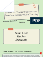 Sbutterfield - Idaho Core Teacher Standards and Danielson Framework For Teaching 1