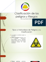 Clasificación de Los Peligros y Riesgos: M.Sc. Ing. Gerardo Ordoñez