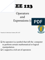 C Operators and Expressions Guide