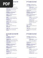 Download 6th Grade Survival Kit by Amie Breaud Iverson SN64085729 doc pdf