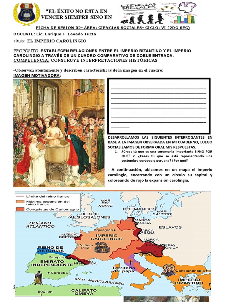 LECTURA SESION 02 EL IMPERIO CAROLINGIO | PDF | Carlomagno | Edades medias