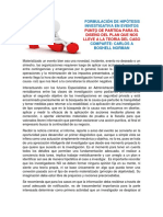 Punto de Partida para El Diseño Del Plan Que Nos Lleve A La Teoria Del Caso