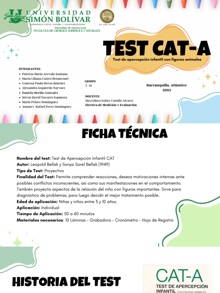 Test de Apercepción Infantil CAT-A | PDF | Las emociones | Comportamiento