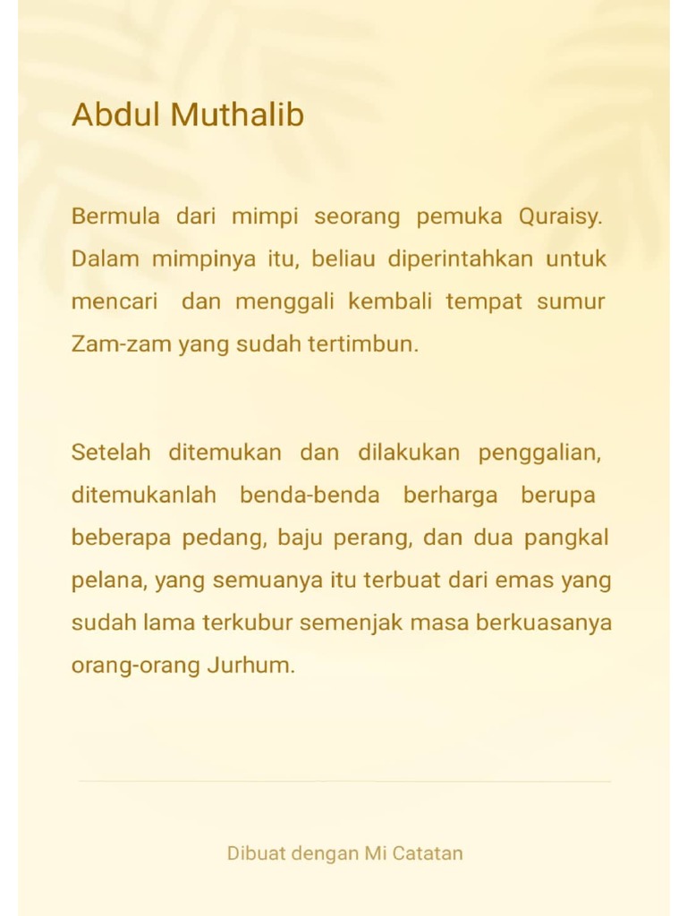 Abdul Muthalib | PDF