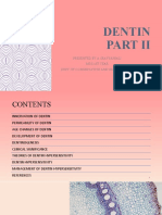 Dentin: Presented by A Sravyanjali Mds 1St Year Dept of Conservative and Endodontics