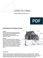 Programación de vivienda dos pisos