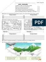 Quiz - Sociales 1. V F: Paisaje Natural Paisaje Cultural