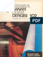 İstanbul Sanayi Odasi Dergisi 102: Is Ağustos 8974 Y Il 9 S L İ R A