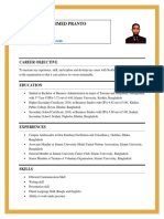 Md. Ferdaus Ahmed Pranto: Career Objective